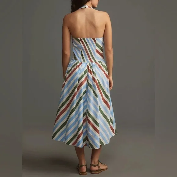 knee length dresses for ladies Maeve Halter Bow-Front Midi Dress
